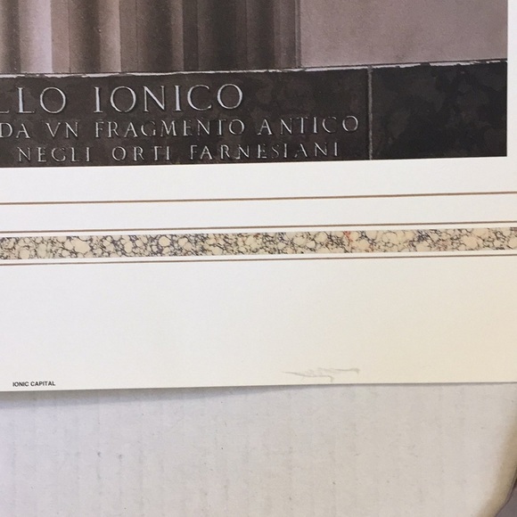 Vintage 90s architecture Poster Roman Ionic Capital 1995/ NWOT​ - Picture 8 of 13